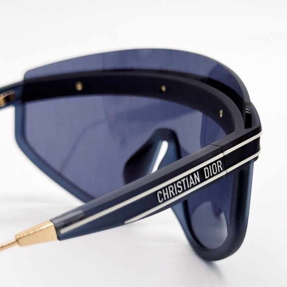 NEW DIOR SUNGLASSES DIORCLUB M2U 31B8 SHIELD GOLD/BLUE UNISEX EYEWEAR DIOR main image 7